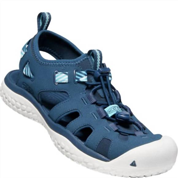 NEW KEEN women's solr sandals in navy/ blue mist - Picture 1 of 3